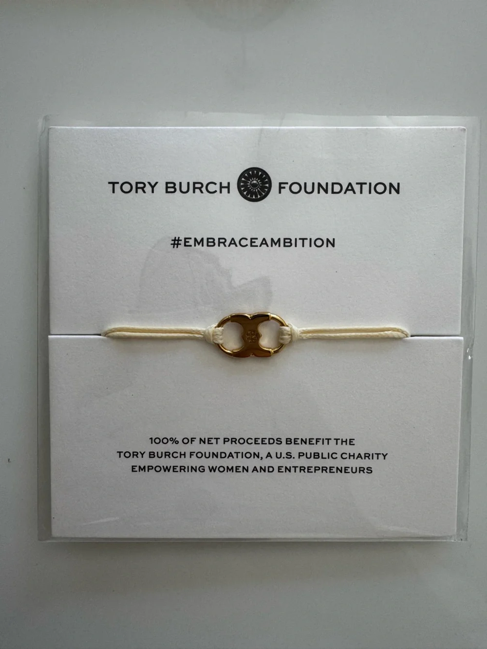 Tory Burch Foundation EmbraceAmbition Gold Gemini Link Bracelet NWT